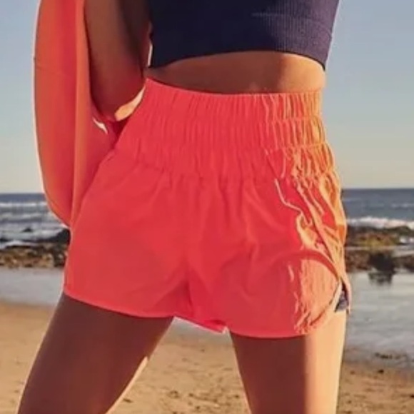 Free People Pants - FREE PEOPLE THE WAY HOME SHORTS XL PAPAYA PUNCH